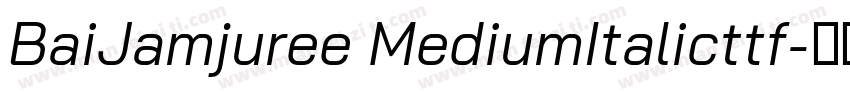 BaiJamjuree MediumItalicttf字体转换